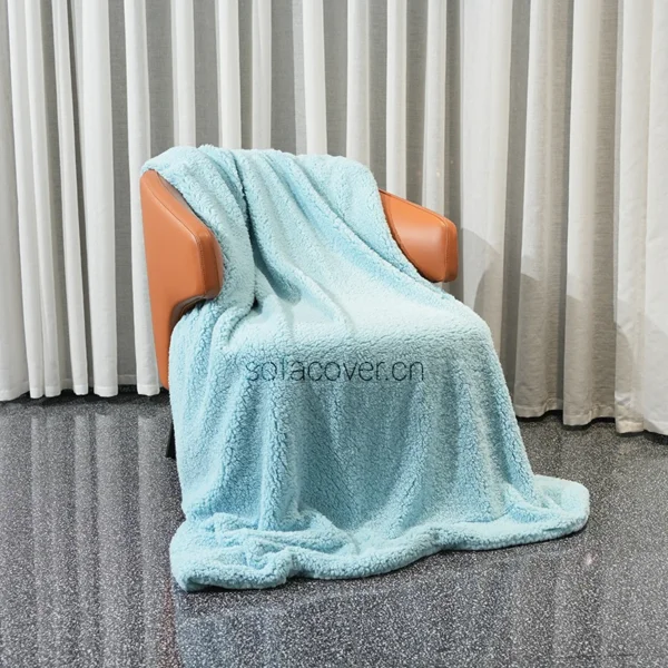 Light Cyan Throw Blanket